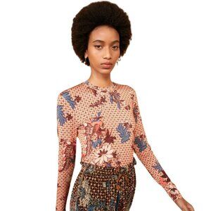 ULLA JOHNSON Eve Top In Garden Rose